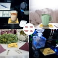thumbnail image 2 of FMSHPON Happy Halloween Set of 4 Coaster for Drinks, Absorbent Ceramic Stone Coasters Cup Mat with Cork Base for Home Kitchen Room Coffee Table Bar Decor, 2 of 4