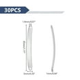 thumbnail image 5 of 1Box 30Pcs 304 Stainless Steel Connector Charms Bending Rectangle Links Stainless Steel Color 45x5x1mm Hole: 1.9mm, 5 of 6
