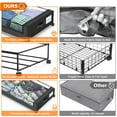 thumbnail image 2 of Organizador de almacenamiento bajo la cama LESHZHEN, 2 unidades, 65 L, con ruedas, 2 of 7
