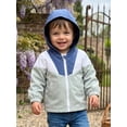 thumbnail image 5 of Loicainy Baby Toddler Boy Jacket 6 12 18 24 Months 2T 3T 4T Cute Contrast Color Long Sleeve Hooded Zip Up Outerwear, 5 of 9