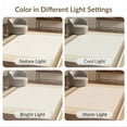 thumbnail image 7 of ODIKA 6'x9' Washable Area Rug Easy Care, Non-Shedding, Striped Border Pinstripe Large Solid Seagrass for Queen Size Bedroom Under Bed Master Suite, 7 of 7