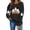 Black Sweatshirts, variant on Jsaierl Halloween Sweatshirts for Women Cute Ghost Graphic Pullovers Fall Classic Round Neck Long Sleeve Sweater Tops Halloween Clothes, Sizes S-2XL