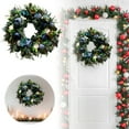 thumbnail image 1 of Elegant Floral Welcome Wreath For Front Door Decorative Hanging Arrangement With Greenery, 1 of 6