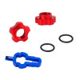 thumbnail image 2 of VXM 2pcs/Set MTB Bike Schrader Presta Válvula Rueda Convertidor Tuerca Llanta (Rojo) Likrtyny paseo en bicicleta, 2 of 9