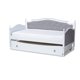thumbnail image 1 of Baxton Studio Marlie Classic and Traditional Gray Tela tapizada en blanco Acabado de madera Twin Size Daybed con nido Baxton Studio 1.93271E11, 1 of 2