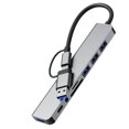thumbnail image 1 of EstacióN de Acoplamiento USB, Concentrador Ocho en , con PD100W, SD/TF, Adaptador Multipuerto USB Audio3.5,4, para PortáTiles, Tabletas y TeléFonos, 1 of 5