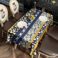 thumbnail image 2 of Rectangle Boho Style Waterproof Tablecloth 60×120 Inch, Bohemian Colorful Floral Reusable Indoor/Outdoor Durable Table Cover for Party Kitchen Dinner Room Decor, 2 of 6