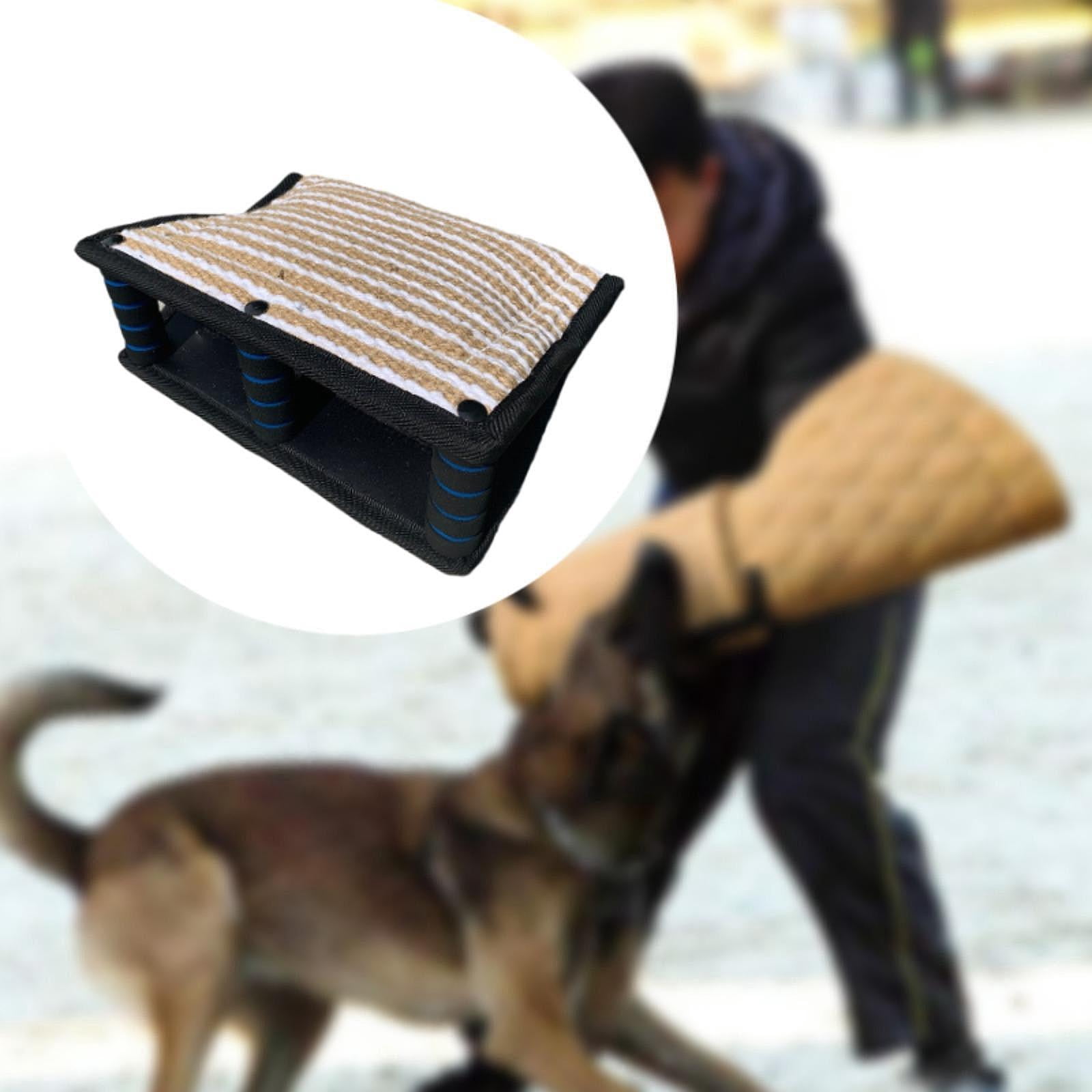 oshhni Dog Bite Pillow Bite Training Interactive Toy for Huskies Labradors black