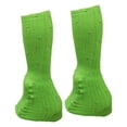 thumbnail image 2 of Calentadores de piernas para patinaje artístico, calcetines de moda para entrenamiento deportivo de invierno. Verde, 2 of 9