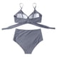 thumbnail image 4 of Trajes de baño para mujer, 2 piezas, estampado tropical hawaiano, camisola, sujetador y volantes, conjuntos de baño, ropa de playa OAVQHLG3B Store lin121212, 4 of 4