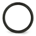 thumbnail image 3 of Auriga Fine Jewelry Stainless Steel Black IP-plated Hammered 8 mm Band for Women Size 8.5, 3 of 7