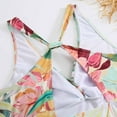 thumbnail image 3 of ZQGJB Sexy One Piece Tankini Swimsuit with Chiffon Wrap Around Long Skirt for Women Vintage Summer Floral Printed Tummy Control Bathing Suit 2 Piece Set #26-Yellow M, 3 of 8
