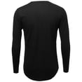 thumbnail image 2 of FashionOutfit Men's Curved-Hem Men's Scoop Long Sleeve Tee, 2 of 3