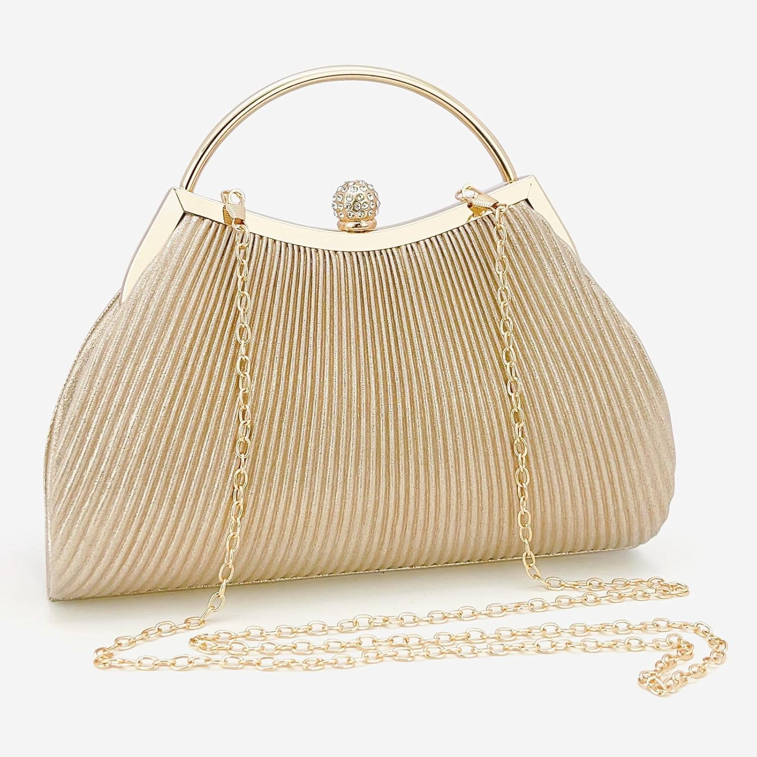Clutch Purses for Women Evening Bags Party Clutches Handbag With Detachable Chain Strap for Cocktail Party Wedding