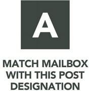 Gibraltar Mailboxes Elite Post-Mount Mailbox - Galvanized Steel, Rust Resistant - Bronze — Home & Garage Storage, Stackable Design