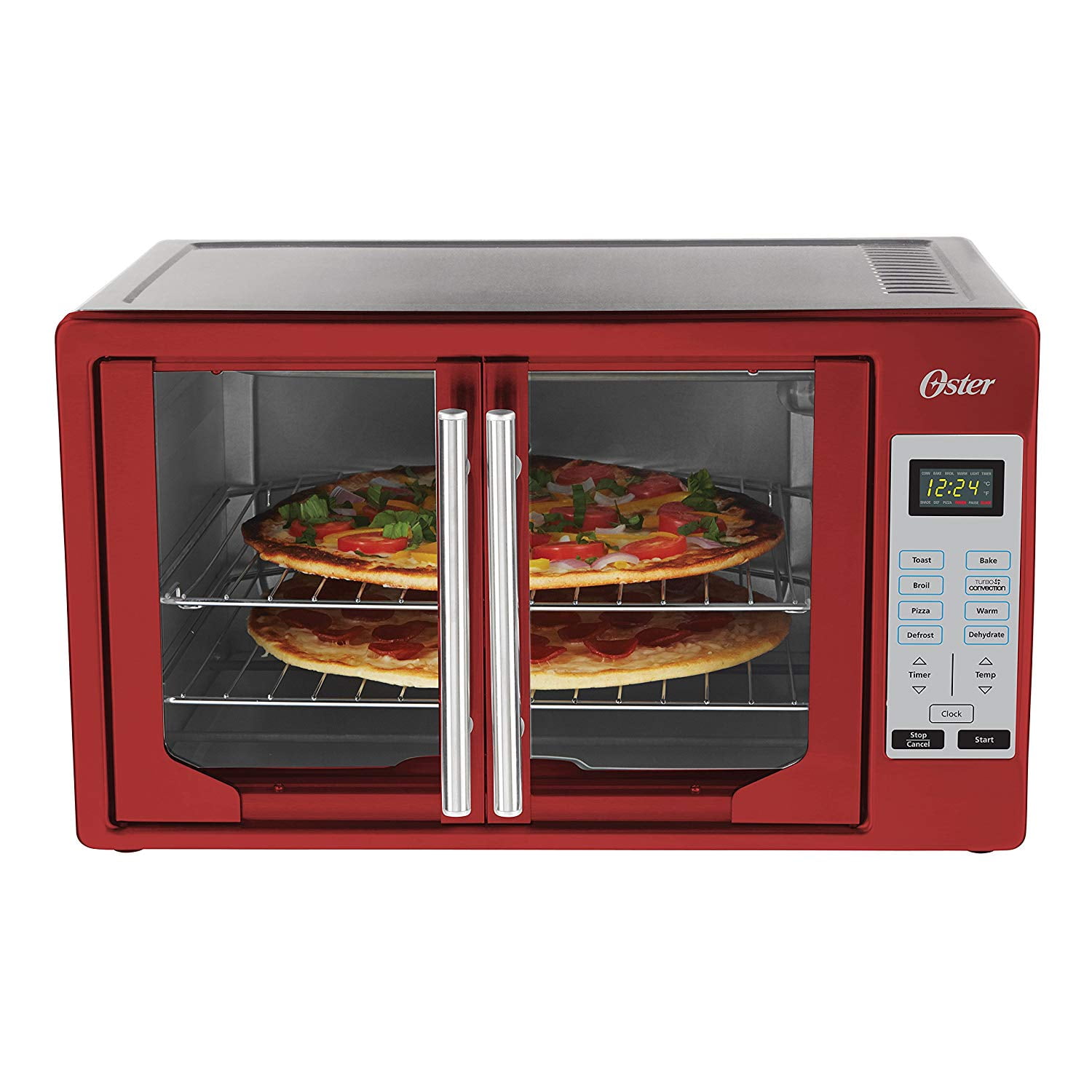 Oster TSSTTVFDDG-R French Door Toaster Oven, Extra Large, Red - Walmart
