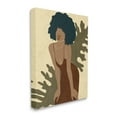 thumbnail image 3 of Boho Woman Botanical Leaf Botanical & Floral Graphic Art Gallery Wrapped Canvas Print Wall Art, 3 of 7