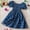 Navy, variant on Spazoro Toddler Girls Mesh Dresses, Fashion Round Neck Puff Sleeve Floral Print Princess Dress for Child Girls Navy Size 3 T