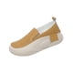 thumbnail image 2 of Zapatillas de deporte con para mujer, transpirables, cómodas, con punta redonda superior de PU, zapatos informales para mujer y niña, Amarillo SM SunniMix Plataforma de mujeres, 2 of 8