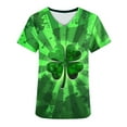 thumbnail image 5 of BiZtdJrK St. Patrick's Day Women Scrubs Tops Workwear Loose Nursing Uniform Scrubs Shirts Fashion Irish Holiday Tops with Pockets Green XXL Ofertas Relampago de Hoy, 5 of 6