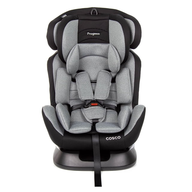 Cosco Autoasiento Progress con arnés de 5 puntos, protectores de hombro y entrepierna. Protección contra impacto lateral. Para orientación en contra y a favor de la ma