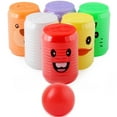 thumbnail image 2 of Bowling Set, Can Shape Bowling with Cartoon Animal Pattern, Interactive Digital Educational Indoor Pack Cans, 2 of 8