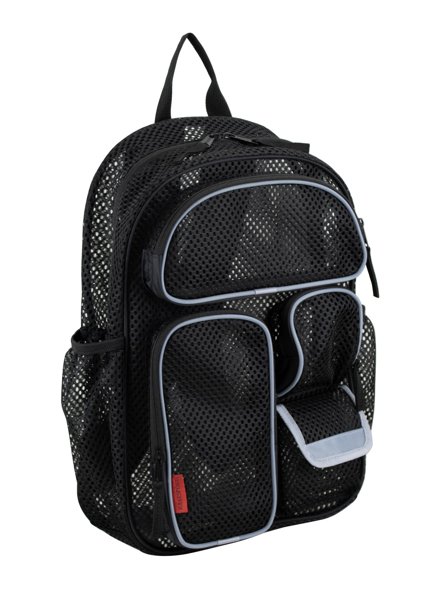 Eastsport Unisex 16" Pro Cargo Mesh Backpack, Black/Gray