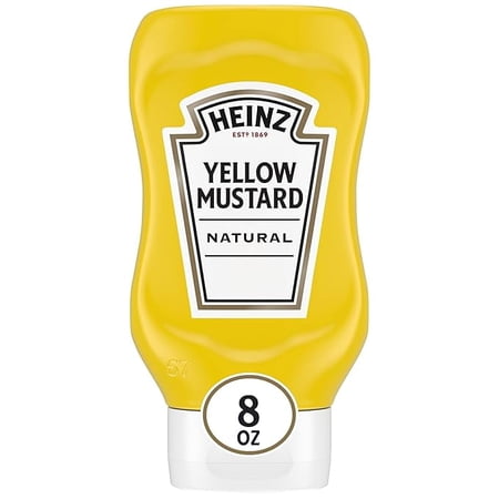 Pack of 2 Heinz Yellow Mustard, 8 oz Bottle
