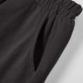 thumbnail image 5 of Cethrio Girls Cotton Shorts, Above the Knee School Relaxed Fit Elastic Waist Summer Shorts Black Size 6, 5 of 5