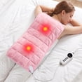 thumbnail image 6 of Heating Pad, Weighted Heating Pad with Massaging Vibrations, Massage Heating Pad for Back Cramps Shoulder Pain Relief, 6 Heat Settings & 4 Massage Modes, Gifts for Christmas, 24" x 12", 6 of 10
