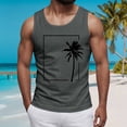 thumbnail image 2 of XZNPDUCQ Men's Tank Tops Quick Dry Workout Swim Beach Shirts Sleeveless Shirts for Bodybuilding Gym Fitness Training XXL,Dark Gray, 2 of 5