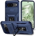 thumbnail image 1 of Funda para GANGXUN Google Pixel 8 - Soporte metálico, Función magnética, Azul, 1 of 5