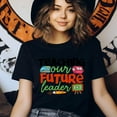 thumbnail image 3 of Kids Back to School T-Shirt | Our Future Leader Graphic Tee for Boys Girls, Black, Size 3XL, 3 of 6