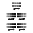 thumbnail image 1 of pitrice Pack of 20 Plastic Cord Locks with Spring Loaded Slider and Bungee Cord Style 10m pcs Black Style 2 5Set, 1 of 6