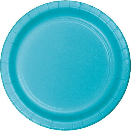 240 Count Bulk Pack Bermuda Blue Paper 6.75 inch Dessert Plates