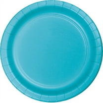 240 Count Bulk Pack Bermuda Blue Paper 6.75 inch Dessert Plates