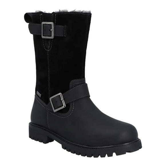 Hunter Bottes de Motard en Cuir Pleine Fleur pour Femmes Ness