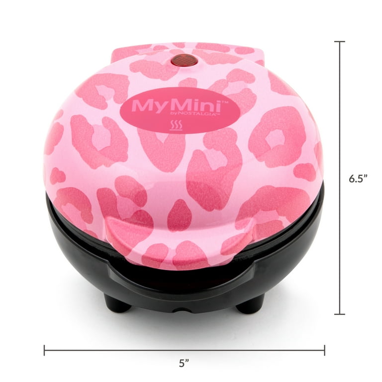 Dash K52081 Mini Pizzelle Maker - Pink (Cheetah Print)