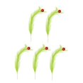 thumbnail image 2 of Christmas Tree Topper 17'' Red Green Curly Stems Lime Green Curly Xmas Tree Pick Ornaments Stems For Christmas Tree Topper Home Wreath Craft Decorations/ Christmas Green Plush Branch Ornament C, 2 of 7