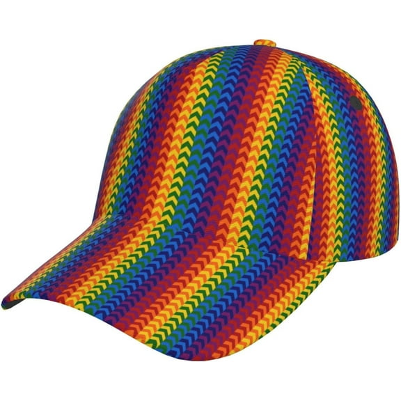 LGBT Baseball Hat Gay Pride Rainbow Hats LGBT Vintage Baseball Cap Adjustable LGBT Hat for Men Women
