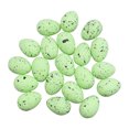 thumbnail image 2 of Opvise 20Pcs/Bag Artificial Bird Egg Comfortable Touch Create Atmosphere Realistic DIY Foam Happy Easter Colorful Faux Pigeon Egg Home Decor Green, 2 of 8