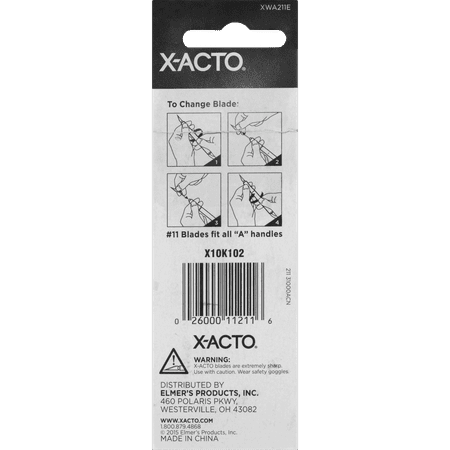 X-ACTO No.11 Precision Blades for "A" Handles, 5 Count