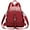 S85-Wine Red, variant on ALTOSY Fashion Leather Backpack Purse for Women Shoulder Bag with Flap S85 Beige/Brown