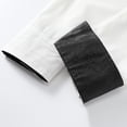 thumbnail image 6 of AZoiNM Men's Embroidered Long Sleeve Casual Shirt Loose Fit Button Down Polyester Top, 6 of 7