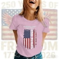 thumbnail image 2 of CUSTG Women T-Shirts Casual Short Sleeve Crew Neck Graphic Printed T Shirt Tops Everyday 4th Of July Relaxed Fit Fashion Tee, 2 of 4