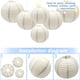 thumbnail image 4 of Faroles de papel decorativos Yosawa, redondos, grises, 20 cm, 25 cm, 30 cm, 6 unidades, 4 of 5