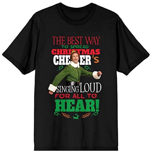 Elf Christmas Cheer Women's Black T-shirt
-Small