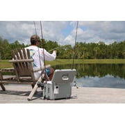ENGEL 30 Qt Live Bait Pro Cooler with Rechargeable Aerator - Silver 30 Qt