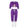 thumbnail image 4 of JURANMO Christmas Womens Two Piece Outfits Casual Sweatsuits,2024 Winter Women's Cute Reindeer Gradient Printing Casual Trendy Long Sleeve Sport Pullover Leisure Tops + Drawstring Pockets Pants Set, 4 of 5