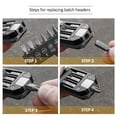 thumbnail image 5 of Stainless Steel Adjustable Wrench Replaceable Screwdriver Head Portable Household Tool with Storage Bag, 5 of 5
